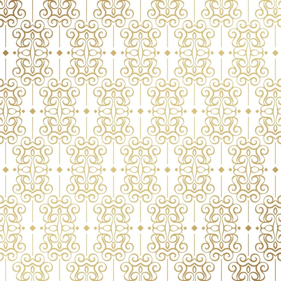 Luxury white ornament pattern design background vector