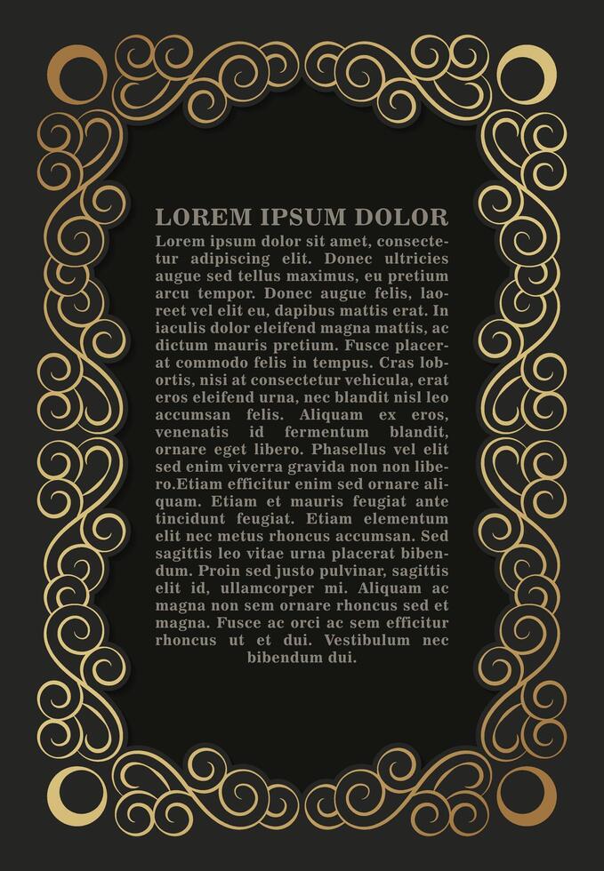 Luxury calligraphy ornament frame line design vector