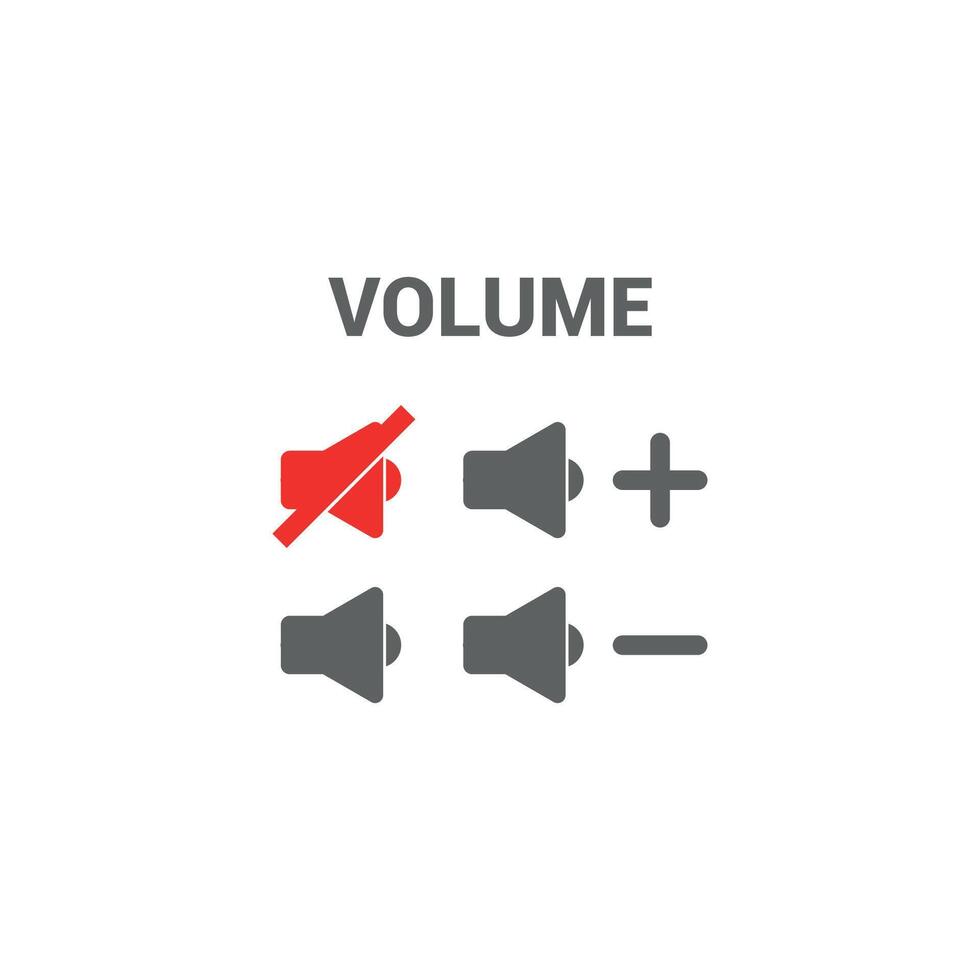 illustration of sound volume control design. vector