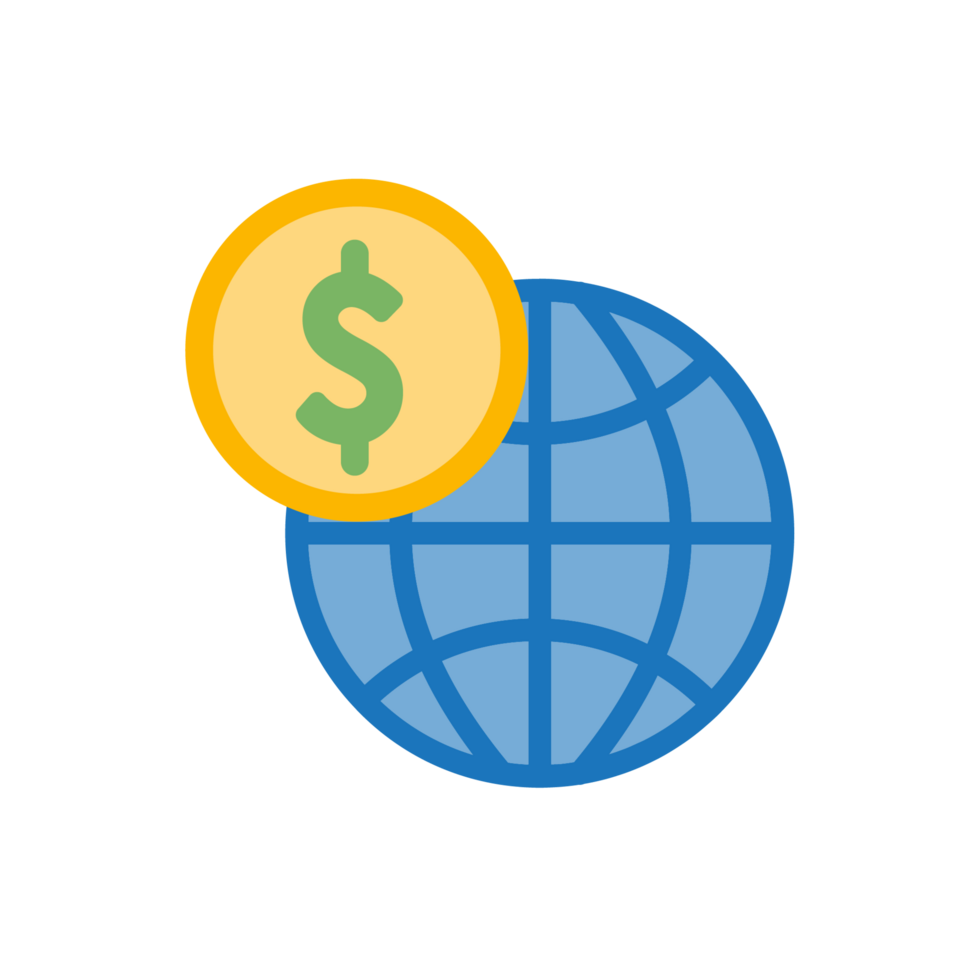 icon banking financial invest increase mortgage digital economy flat icon png