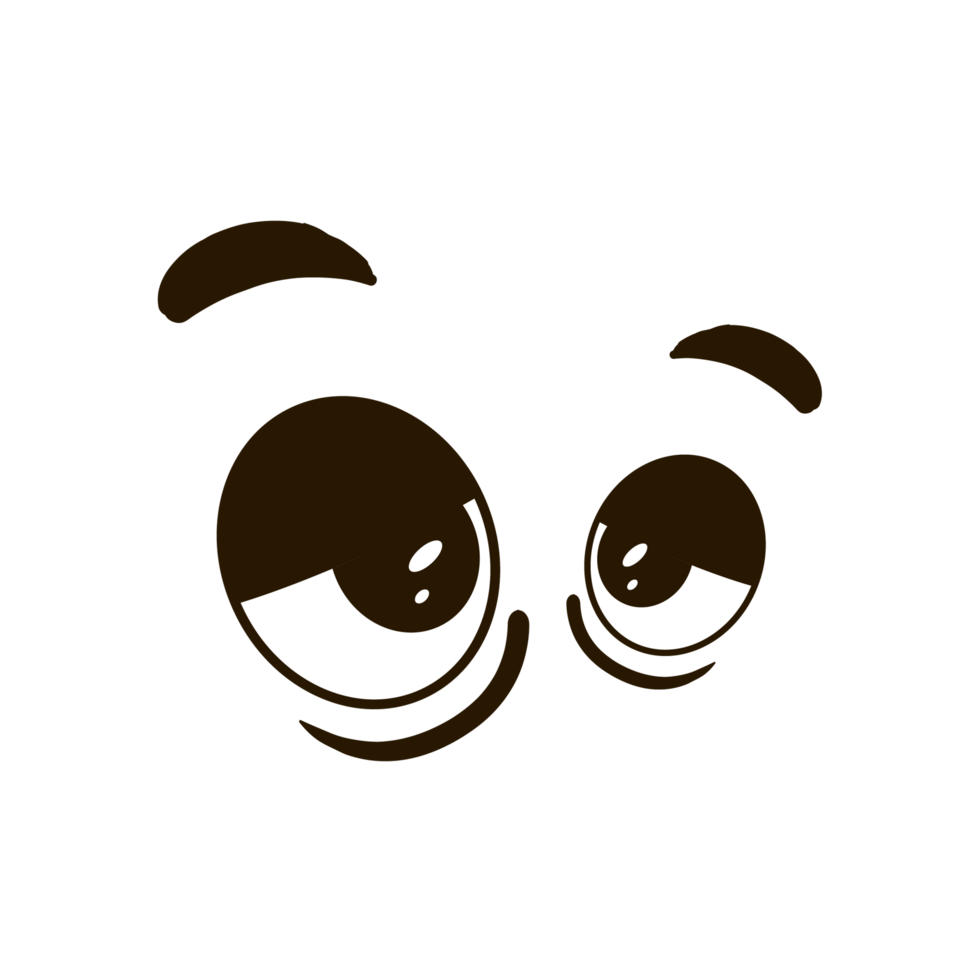 cartoon eyes flat png