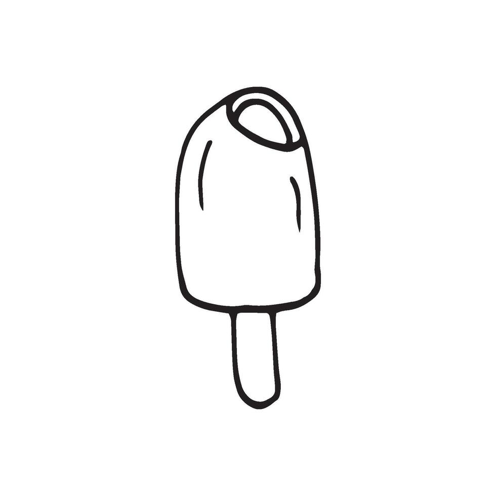 Hand drawn element ice cream for greeting cards posters recipe culinary design vector