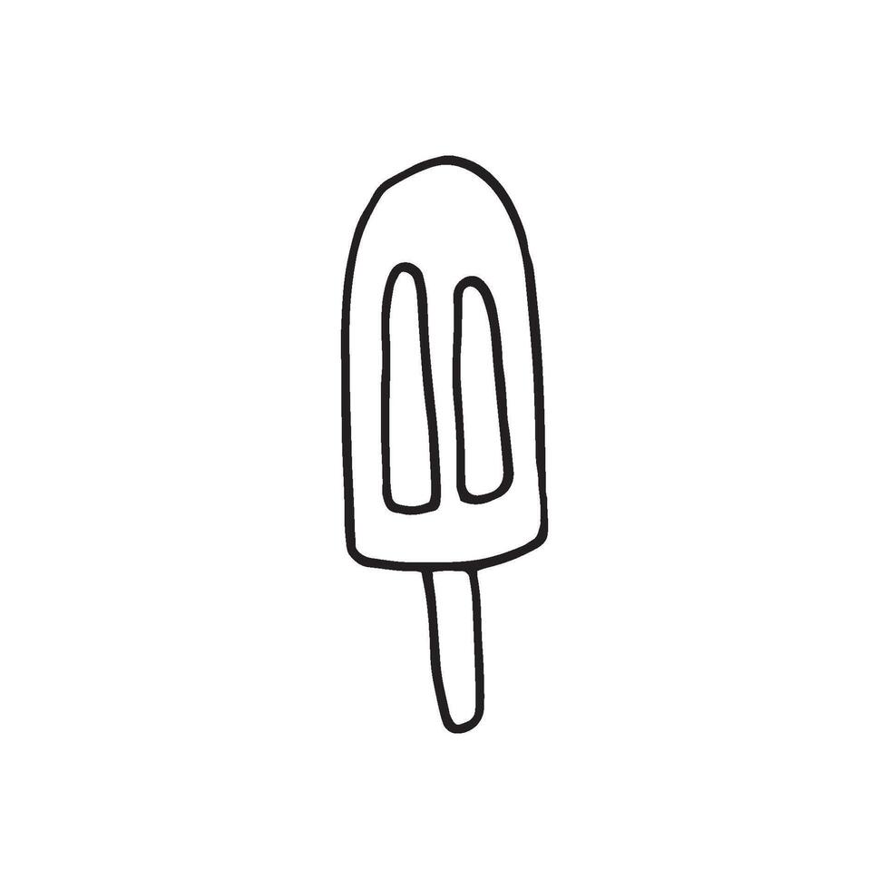 Hand drawn element ice cream for greeting cards posters recipe culinary design vector