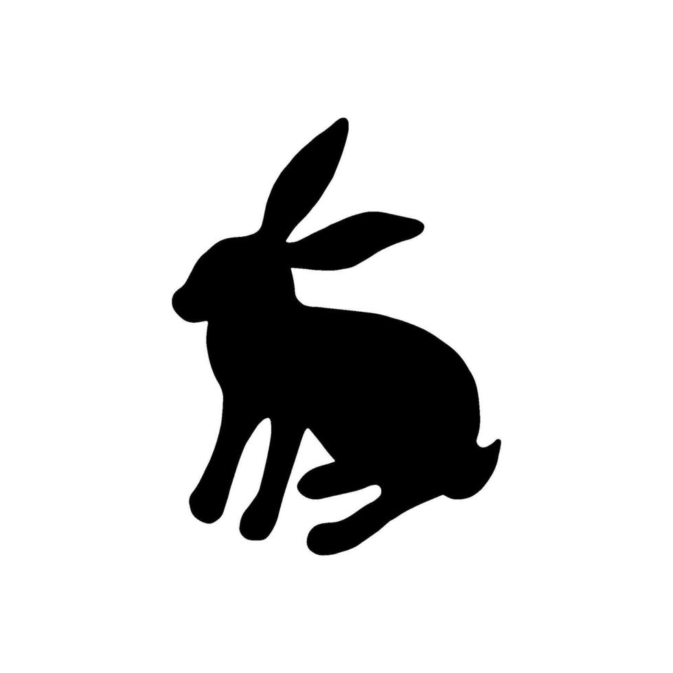 Super cute, adorable bunny for easter design. Funny, hand drawn illustration in doodle style for poster, banner, print, decoration kids playroom or greeting card. vector