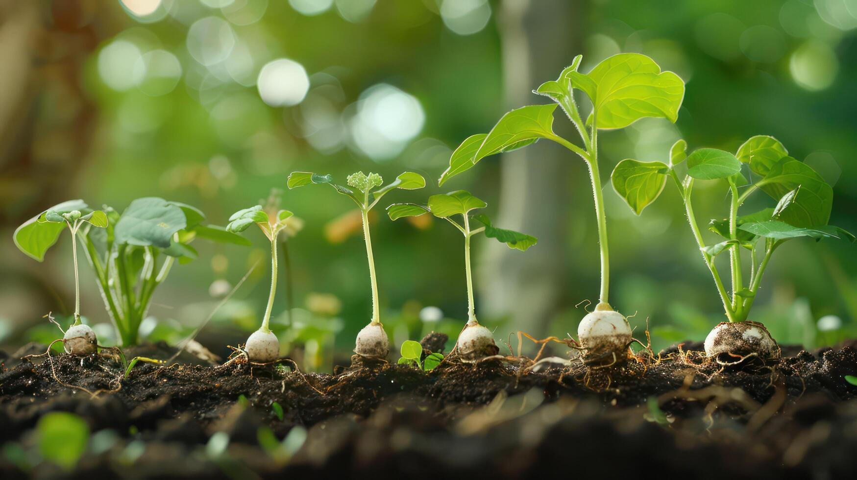 Plant life cycle from fertilization to germination. 47766032 Stock