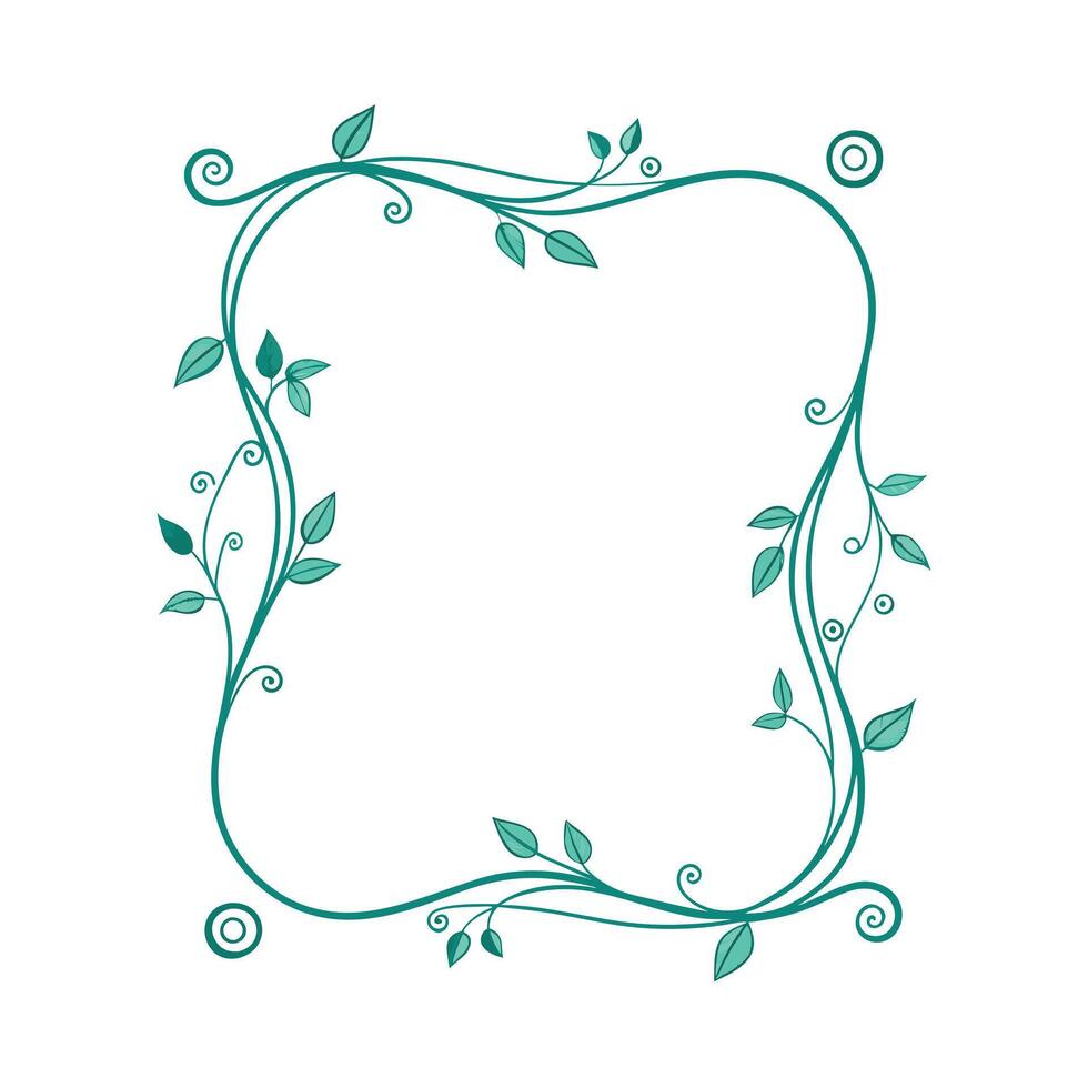 Beautiful Floral Frame Border Illustration vector