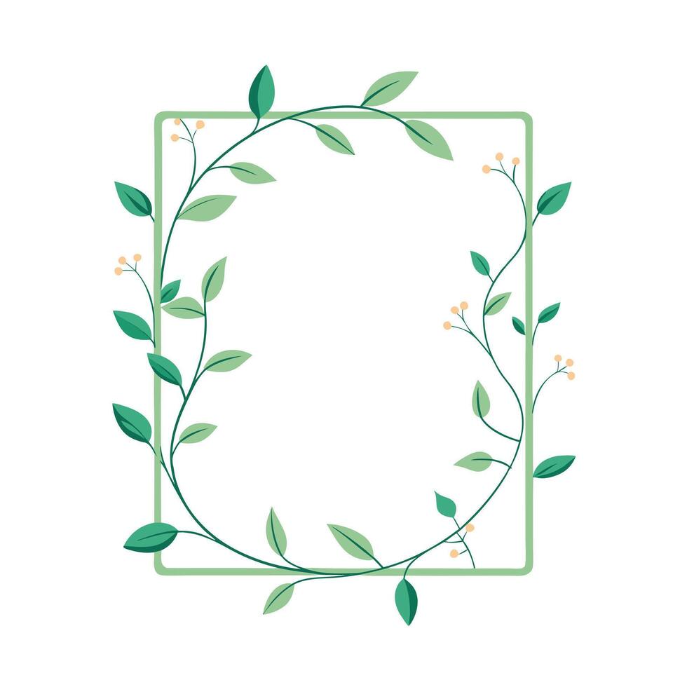 Beautiful Floral Frame Border Illustration vector