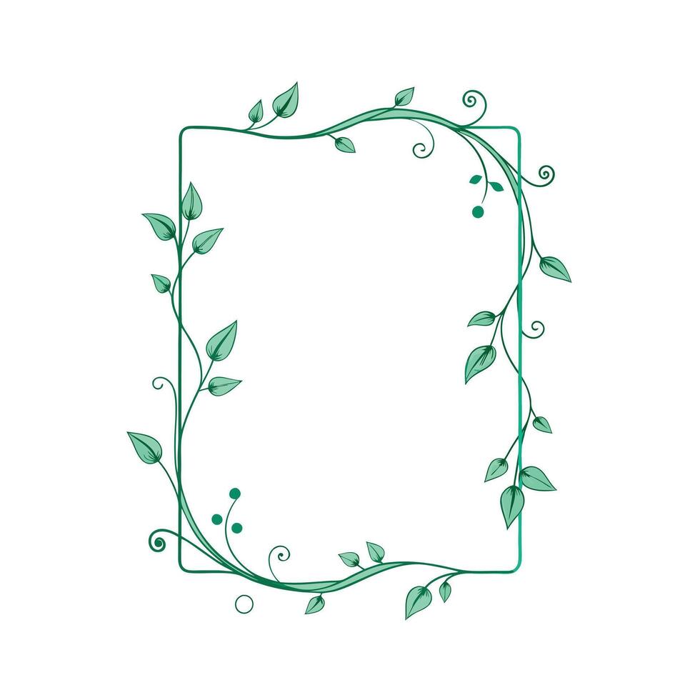 Beautiful Floral Frame Border Illustration vector