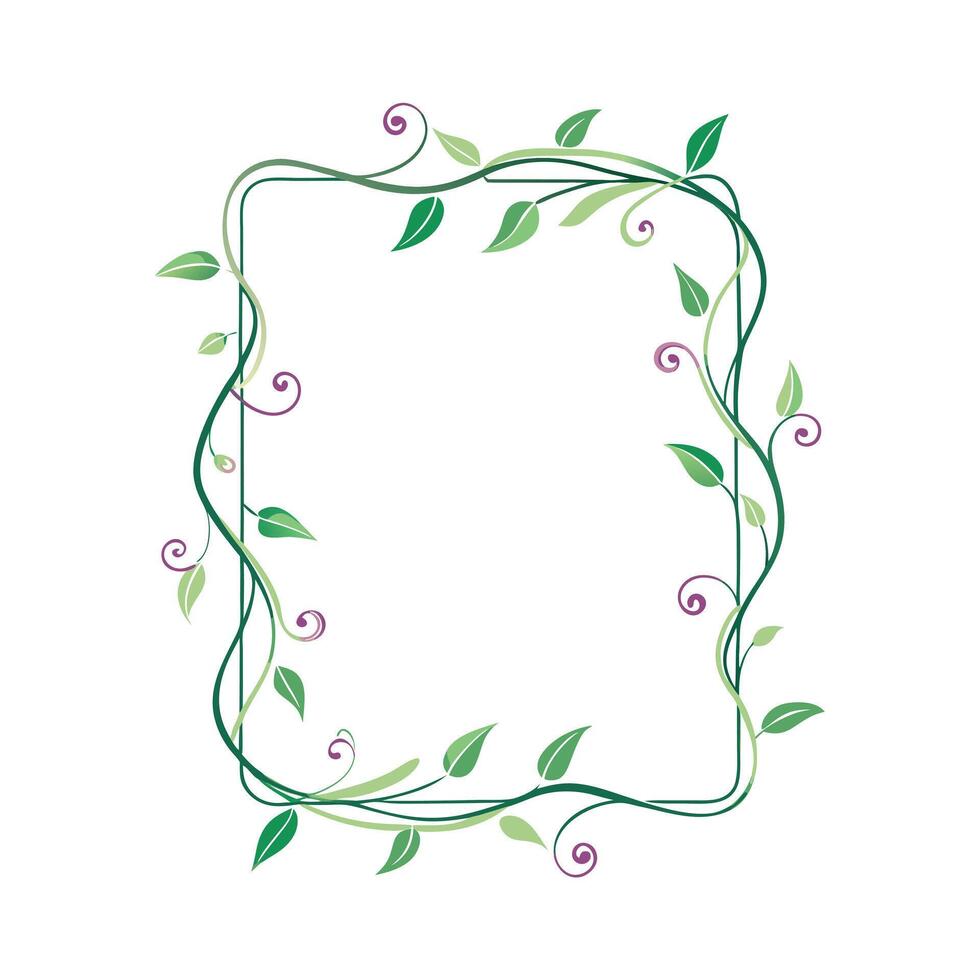 Beautiful Floral Frame Border Illustration vector