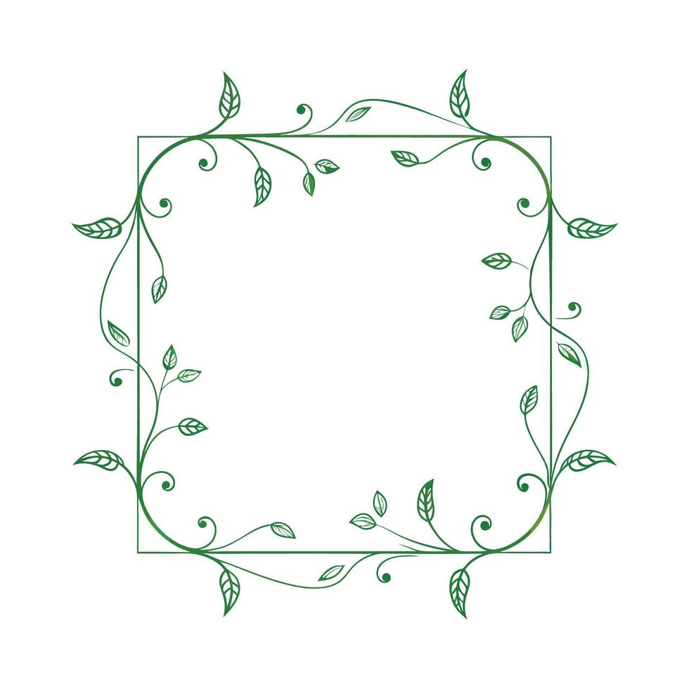 Beautiful Floral Frame Border Illustration vector