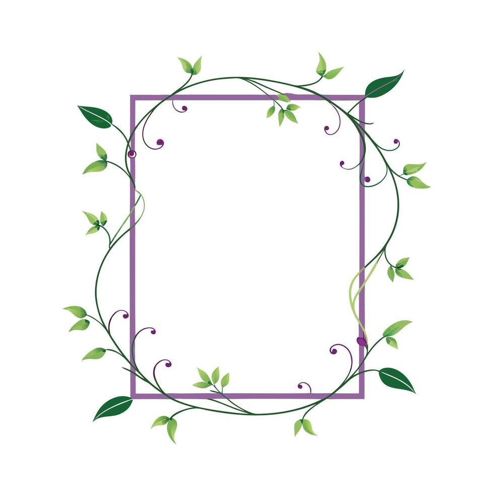 Beautiful Floral Frame Border Illustration vector