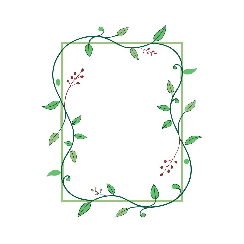 Beautiful Floral Frame Border Illustration vector