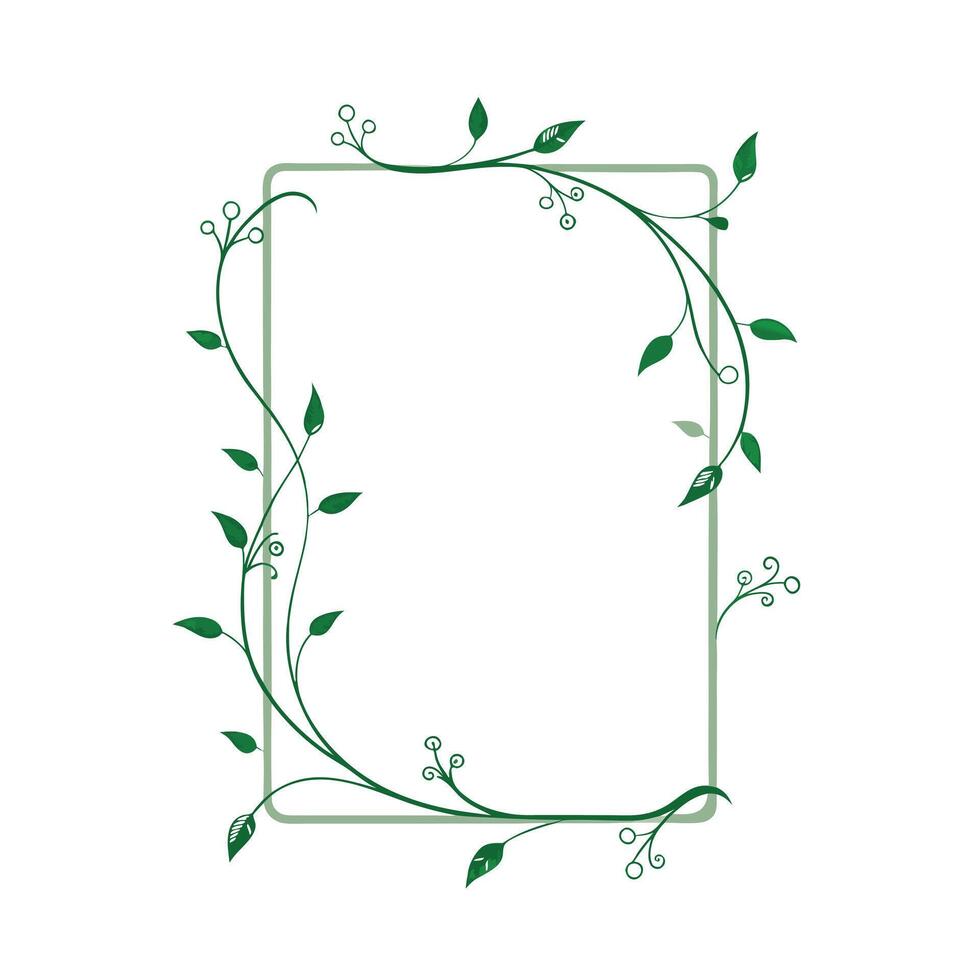 Beautiful Floral Frame Border Illustration vector