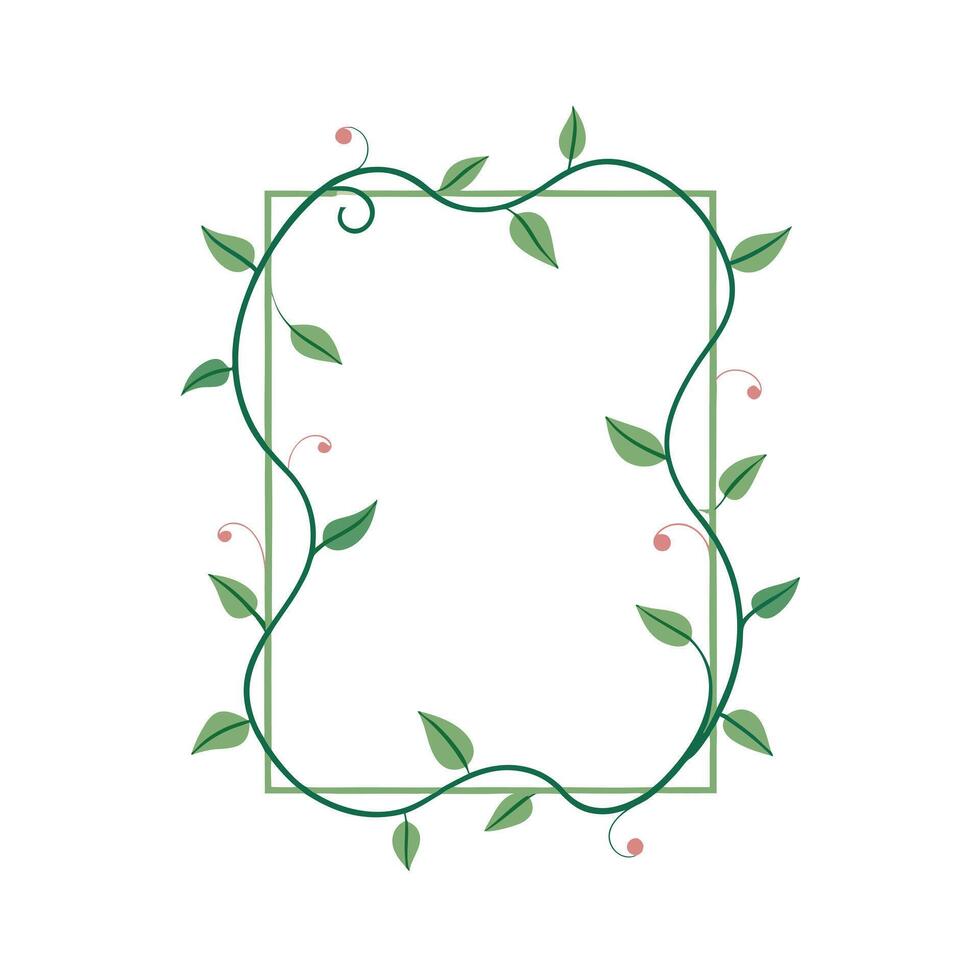 Beautiful Floral Frame Border Illustration vector