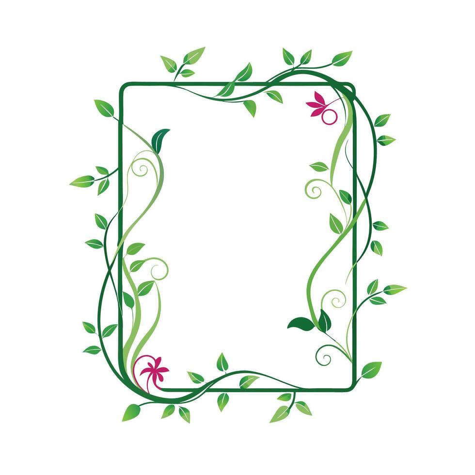 Beautiful Floral Frame Border Illustration vector