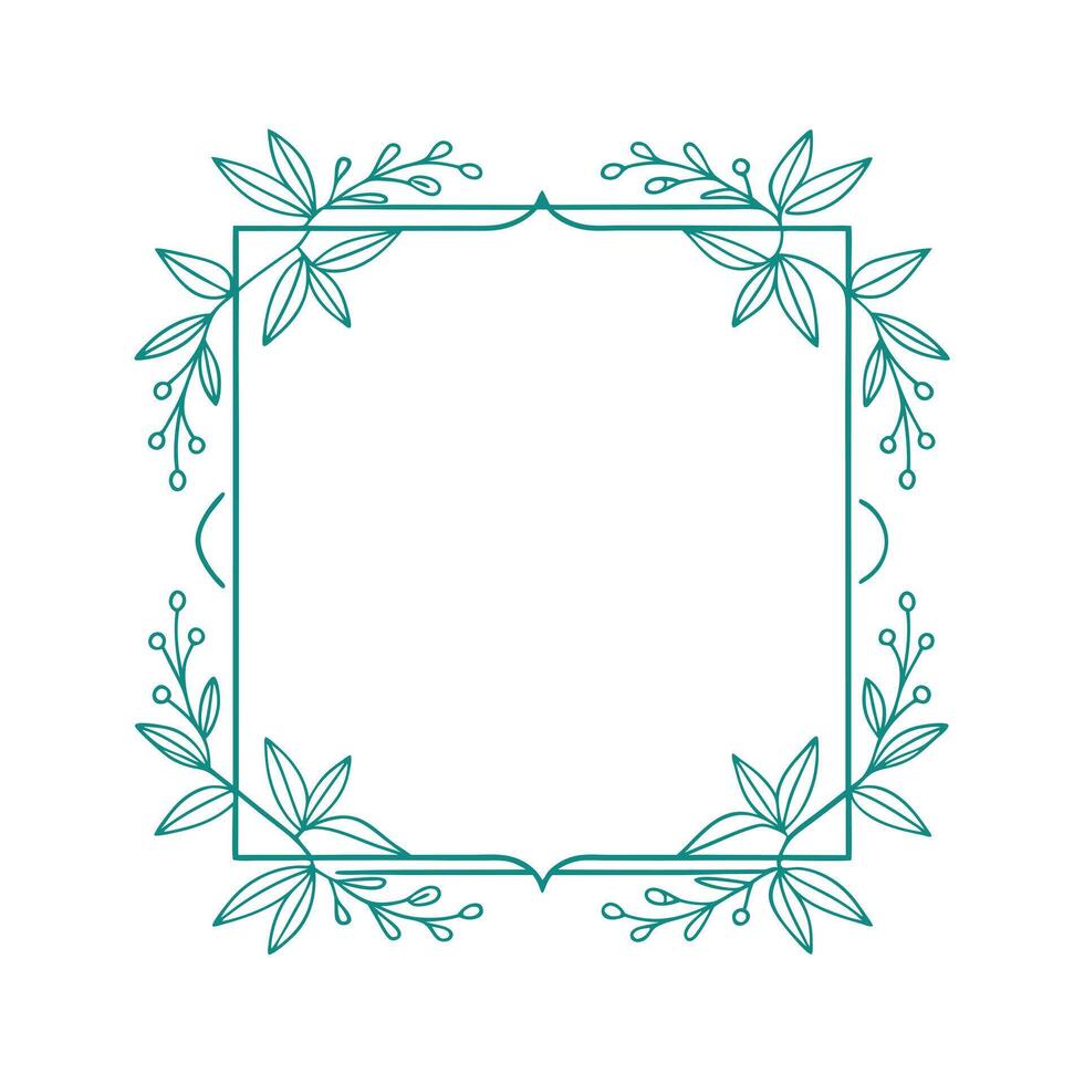 Beautiful Floral Frame Border Illustration vector