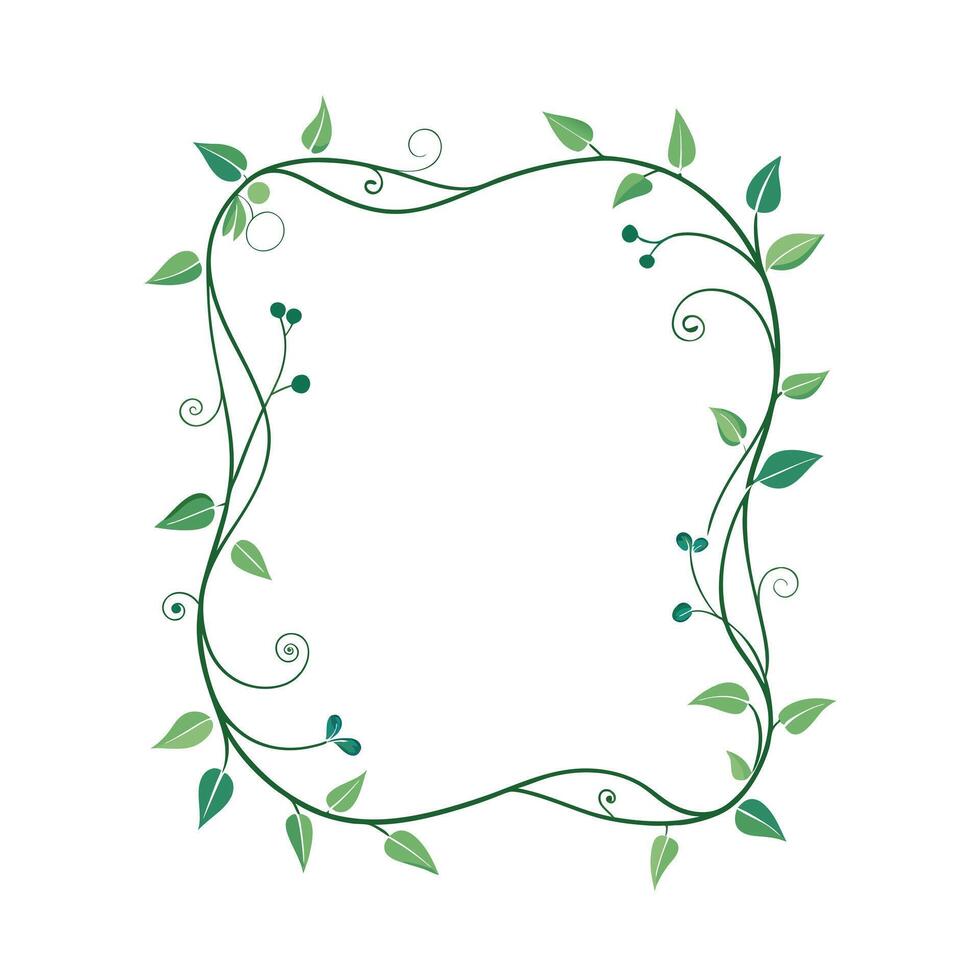Beautiful Floral Frame Border Illustration vector