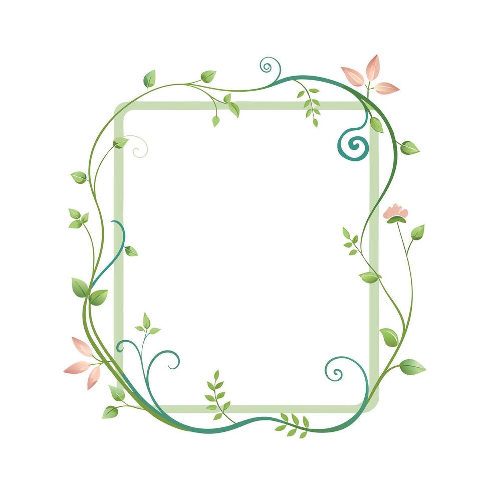 Beautiful Floral Frame Border Illustration vector