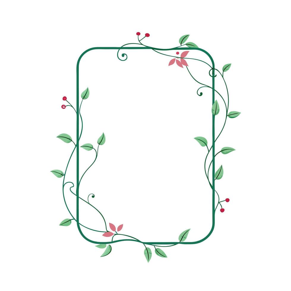 Beautiful Floral Frame Border Illustration vector