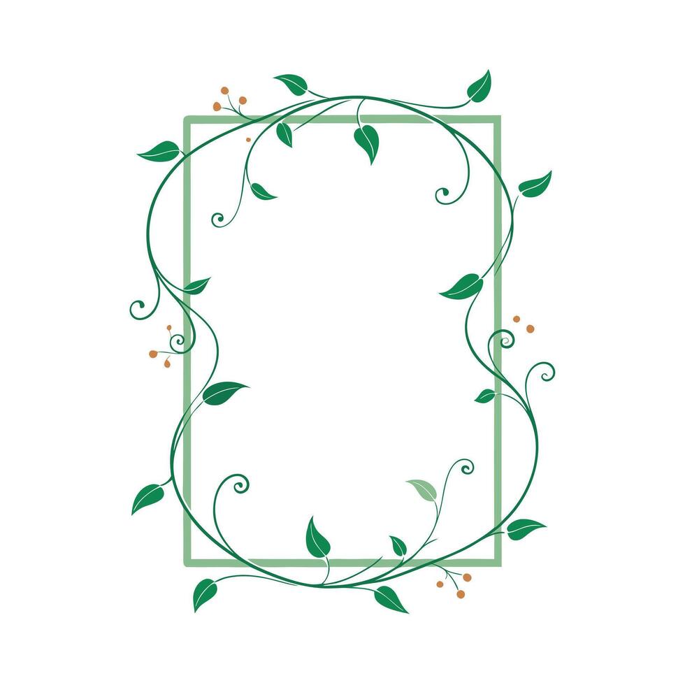 Beautiful Floral Frame Border Illustration vector