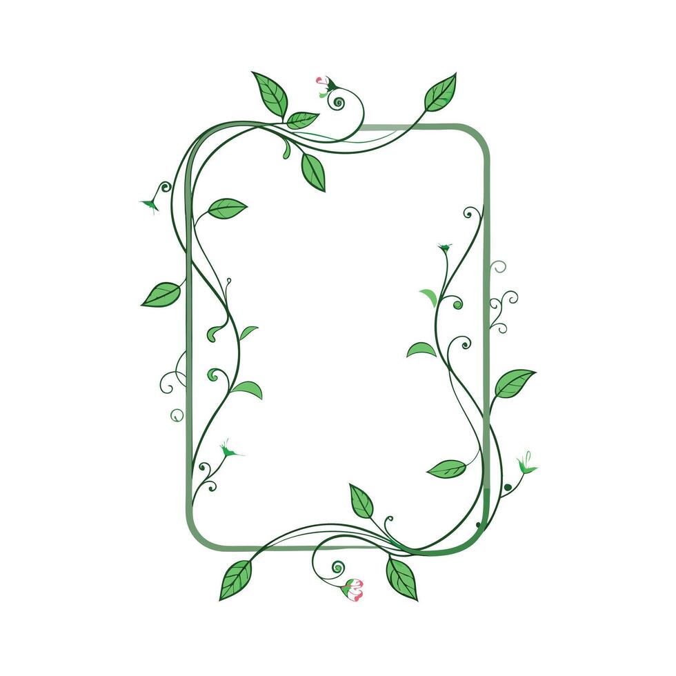 Beautiful Floral Frame Border Illustration vector