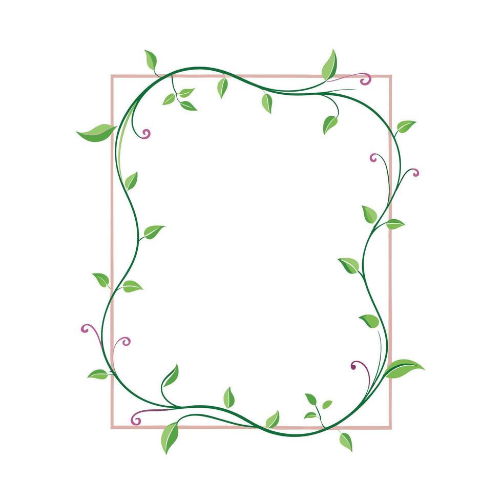 Beautiful Floral Frame Border Illustration vector