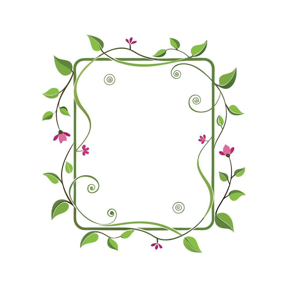 Beautiful Floral Frame Border Illustration vector