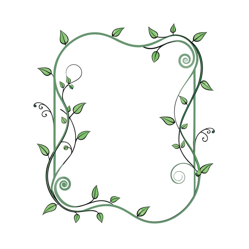 Beautiful Floral Frame Border Illustration vector