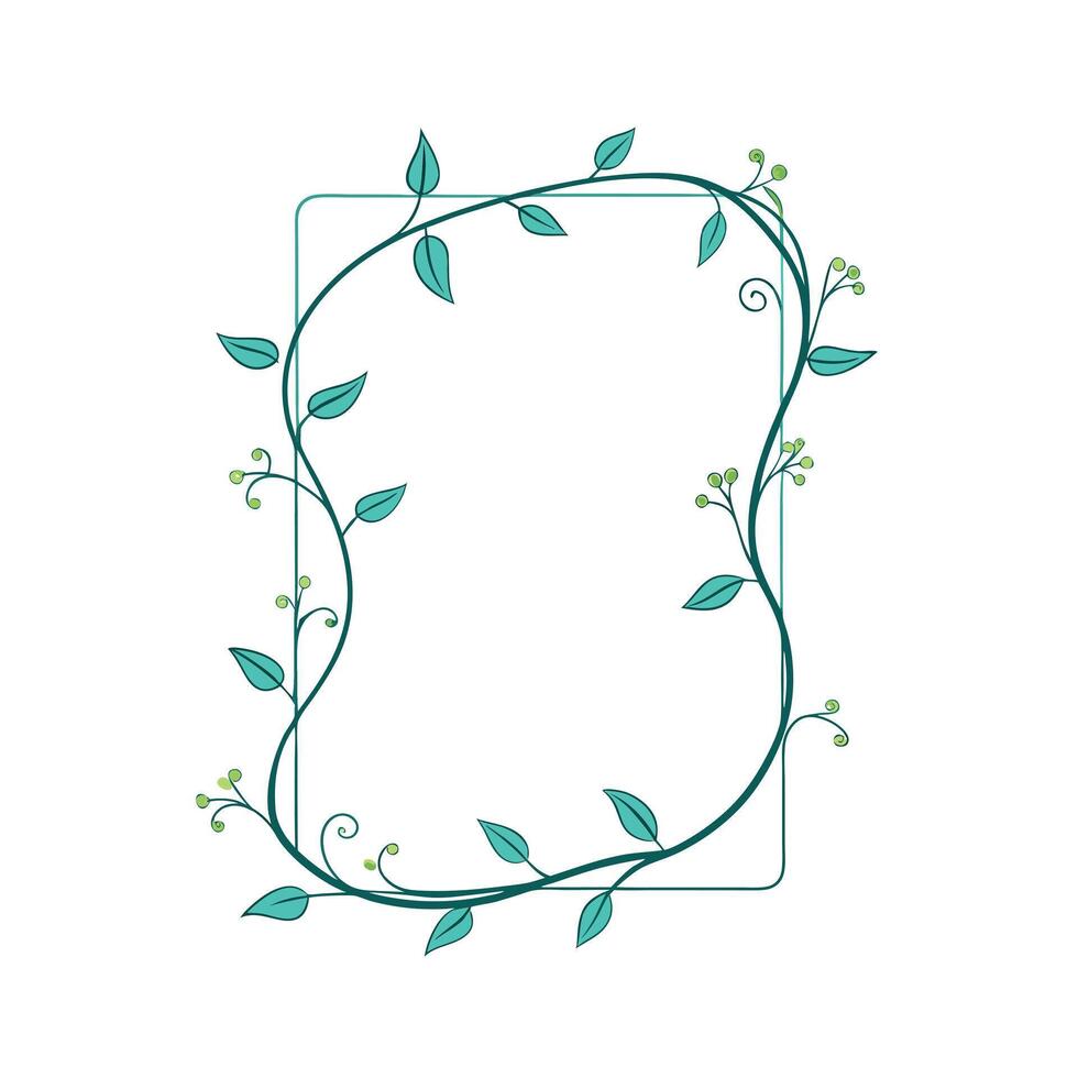 Beautiful Floral Frame Border Illustration vector