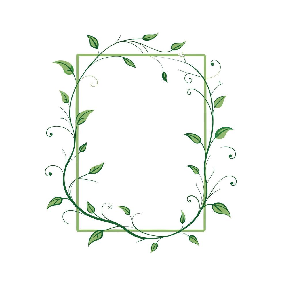 Beautiful Floral Frame Border Illustration vector