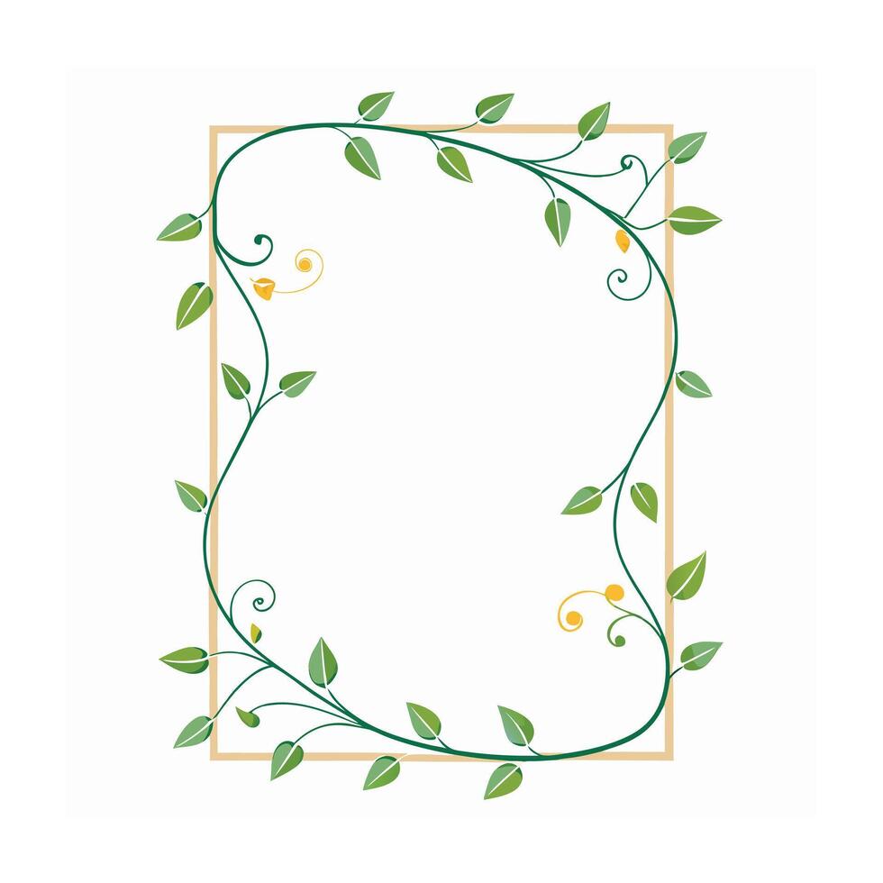 Beautiful Floral Frame Border Illustration vector