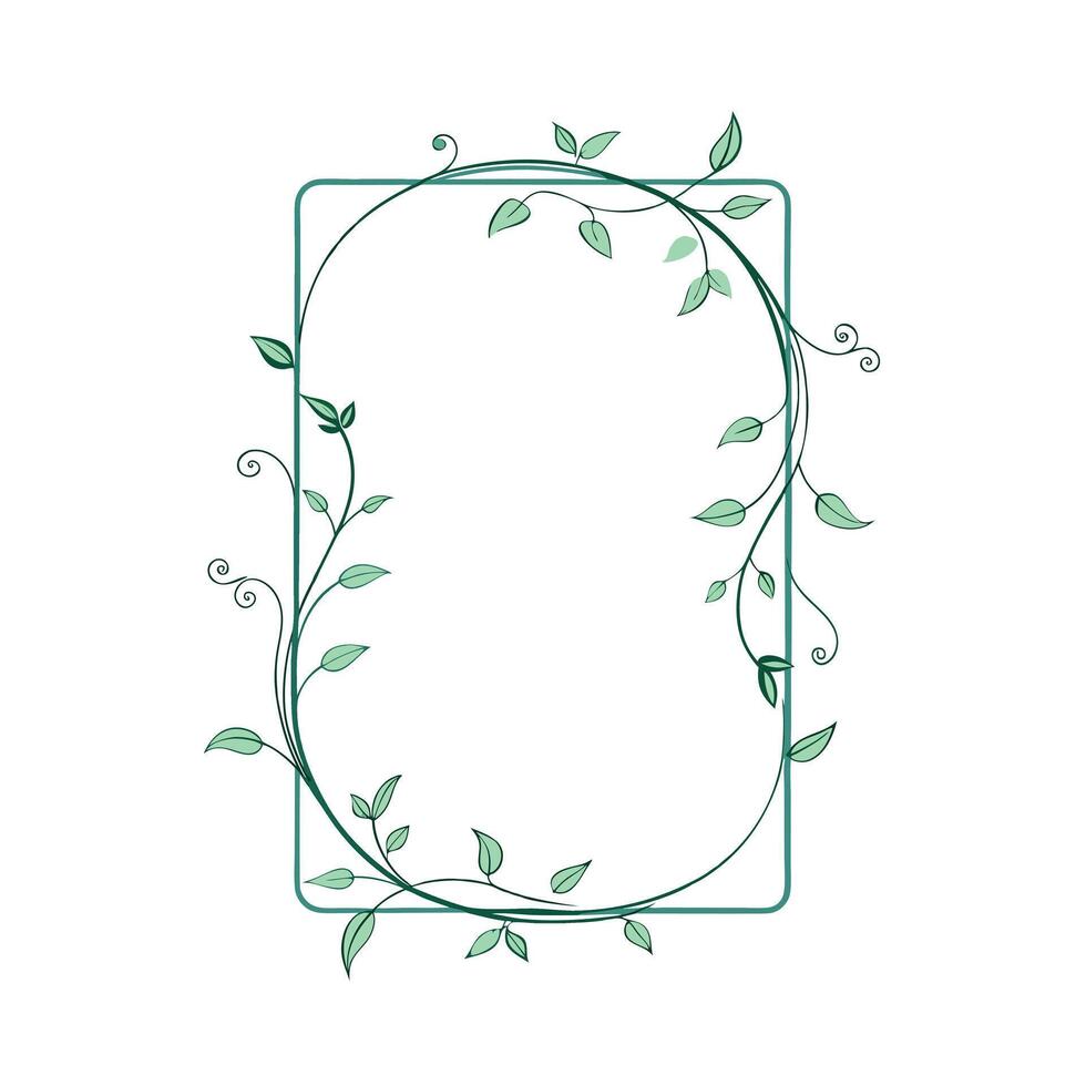 Beautiful Floral Frame Border Illustration vector