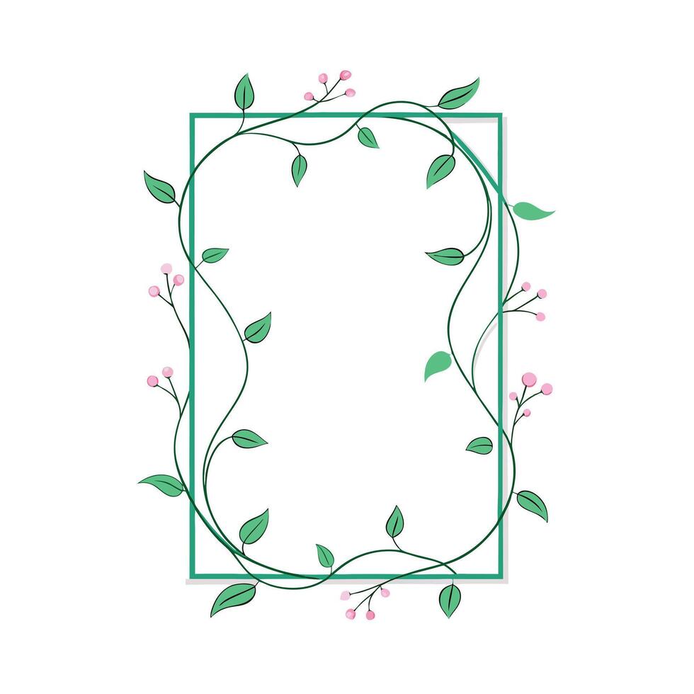 Beautiful Floral Frame Border Illustration vector