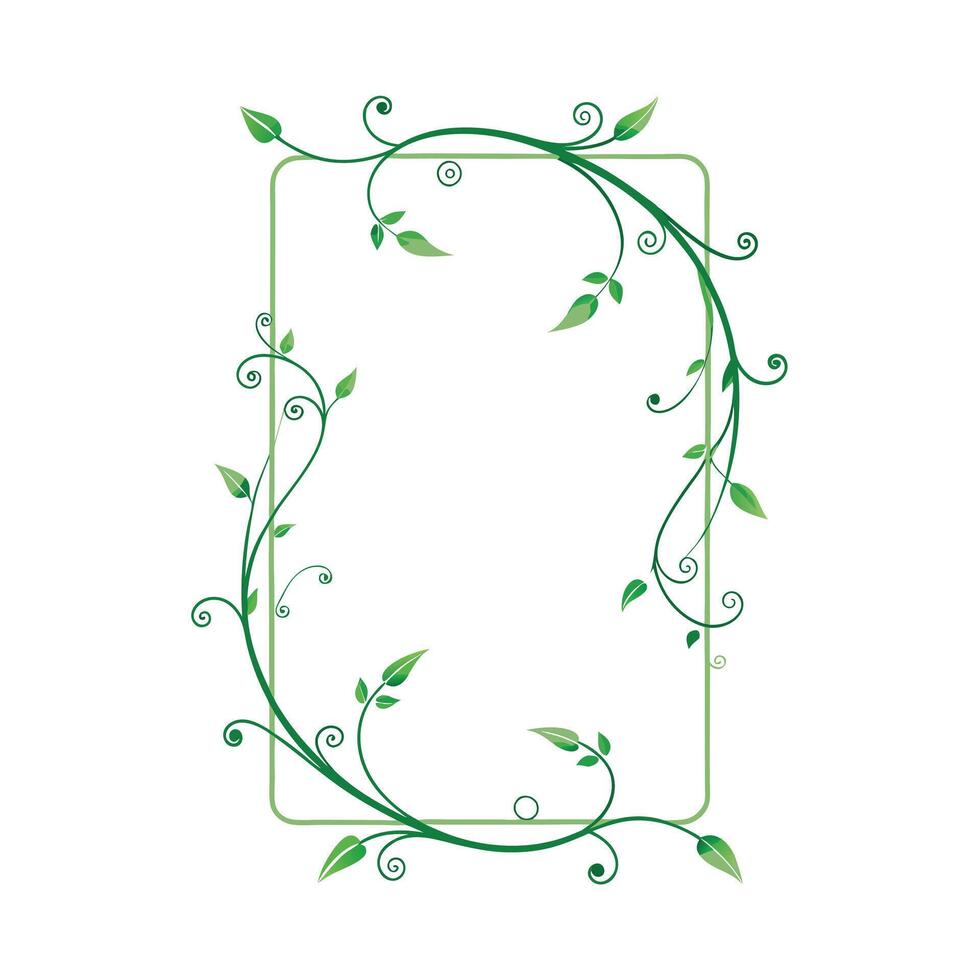 Beautiful Floral Frame Border Illustration vector