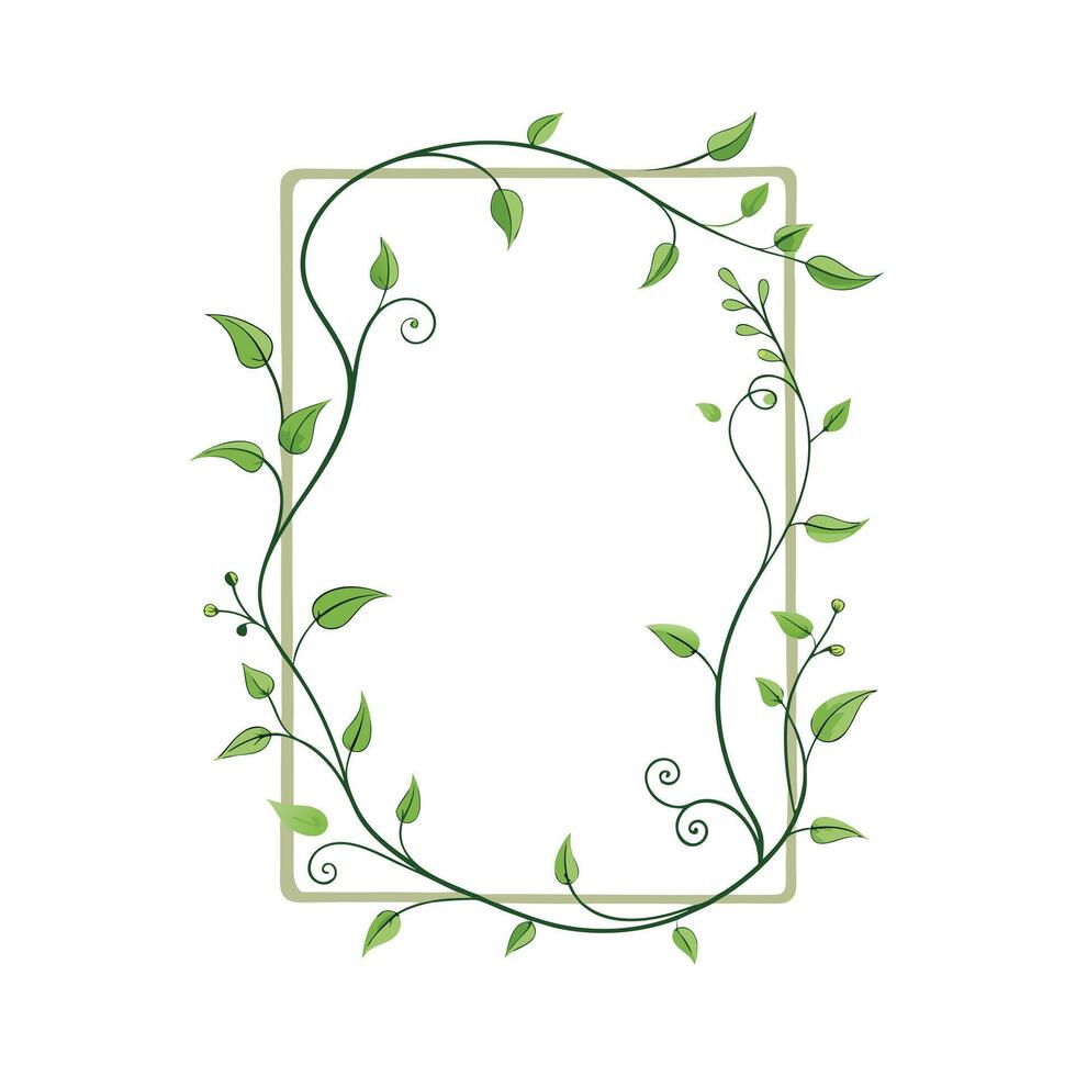 Beautiful Floral Frame Border Illustration vector