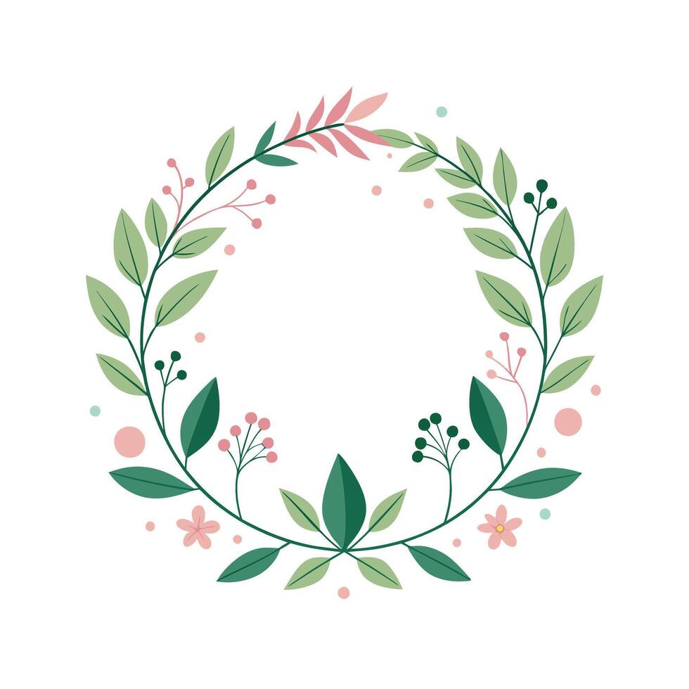 Beautiful Floral Frame Border Illustration vector