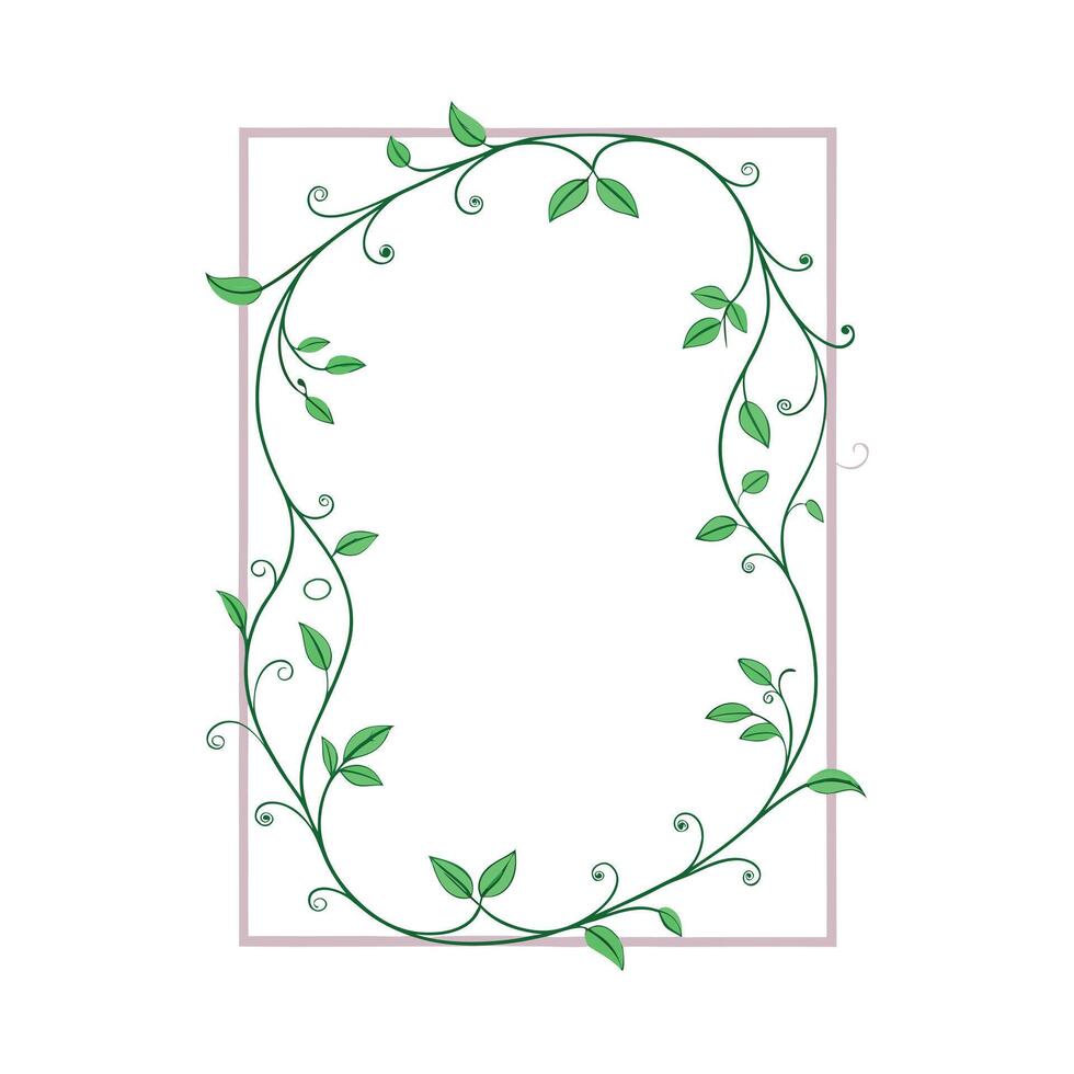 Beautiful Floral Frame Border Illustration vector