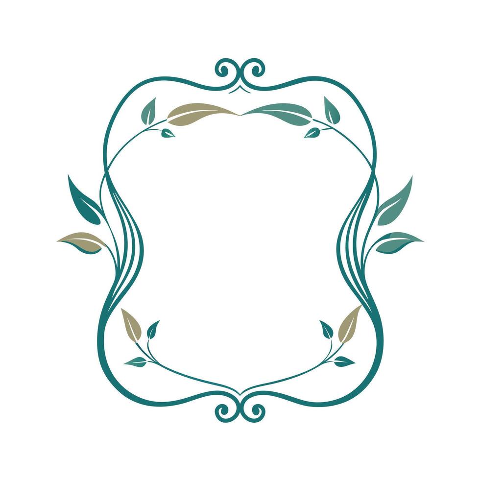 Beautiful Floral Frame Border Illustration vector