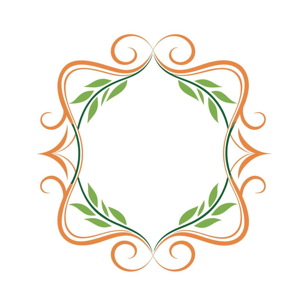 Beautiful Floral Frame Border Illustration vector