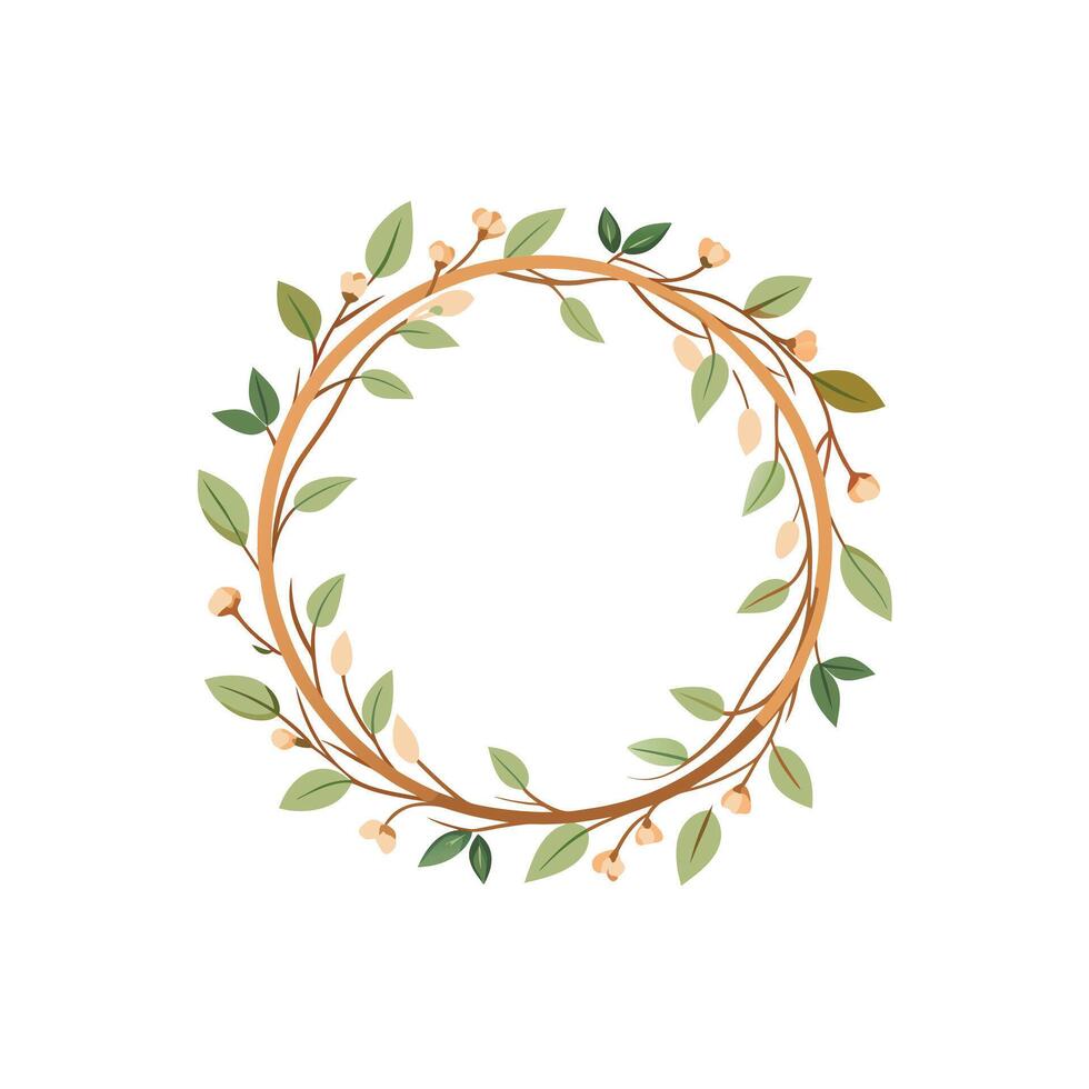 Beautiful Floral Frame Border Illustration vector