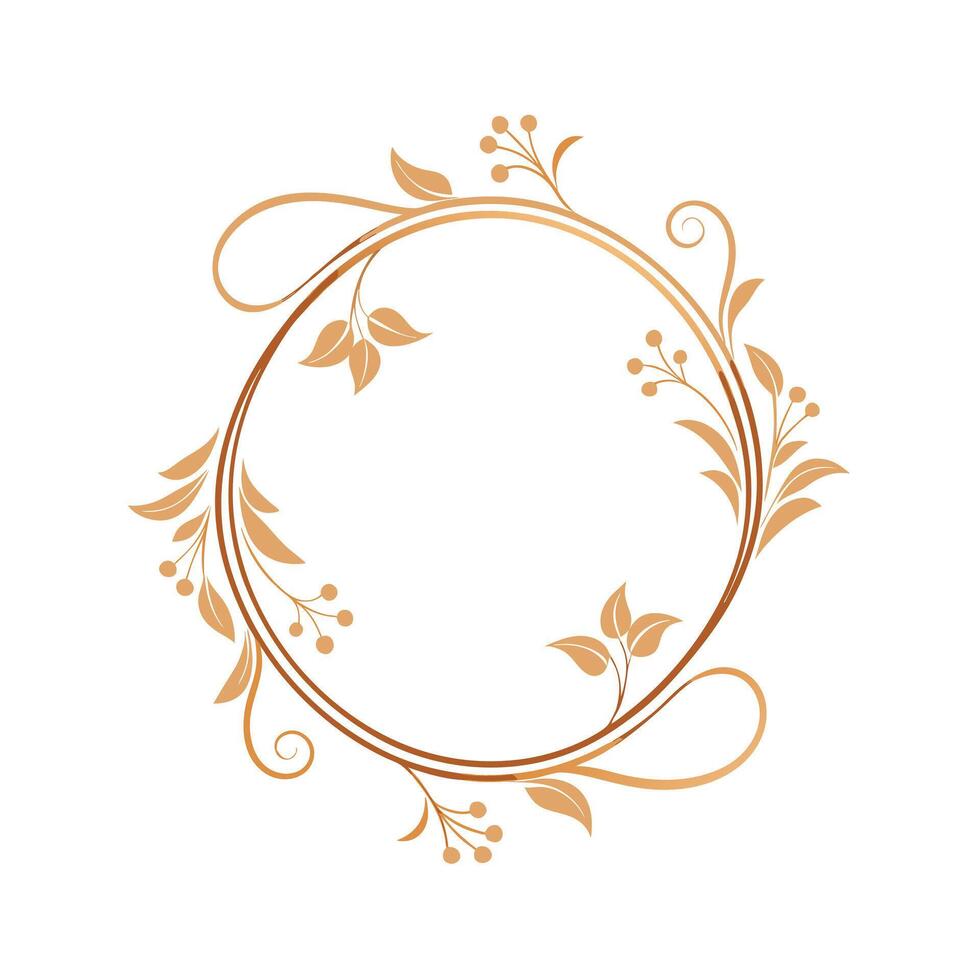 Beautiful Floral Frame Border Illustration vector