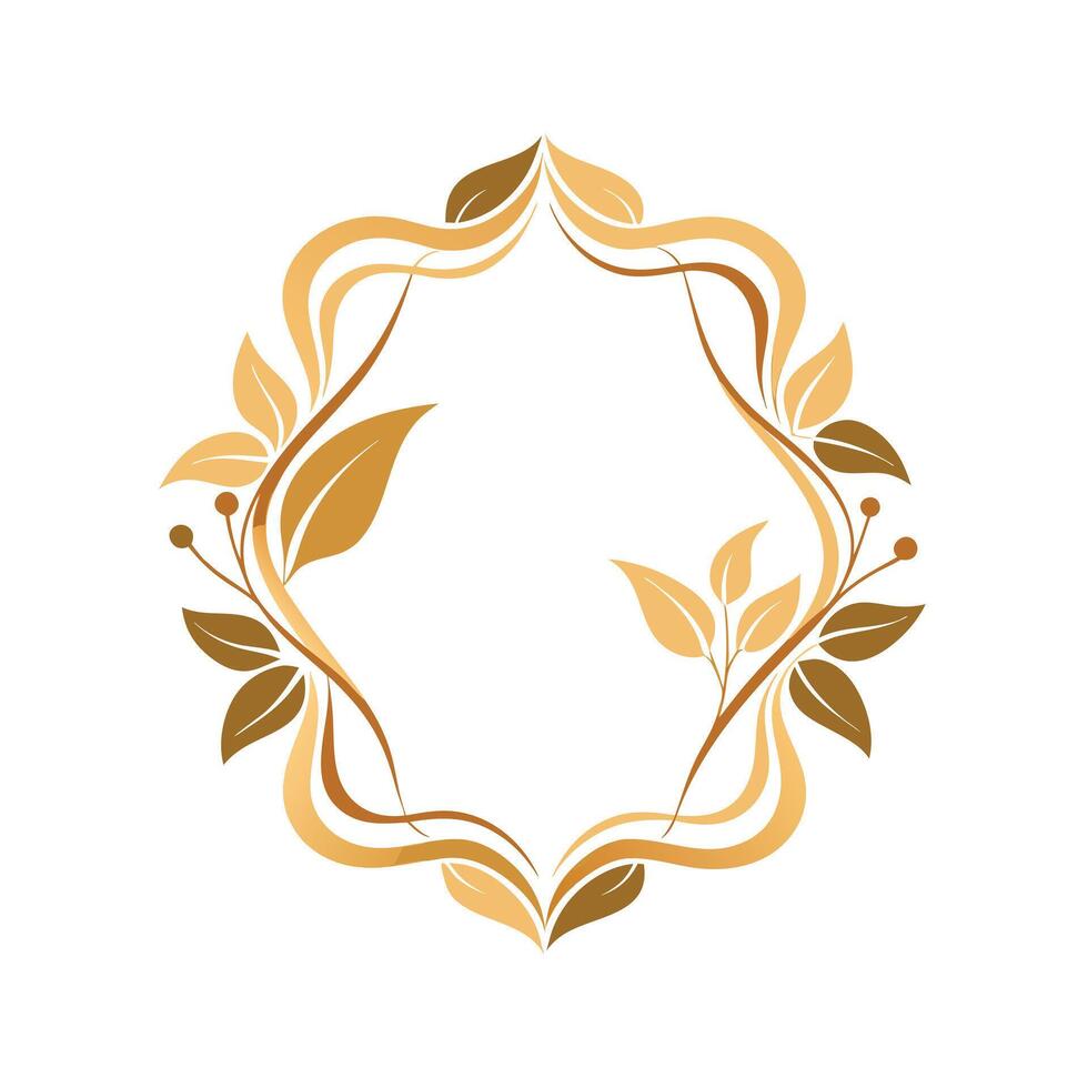 Beautiful Floral Frame Border Illustration vector
