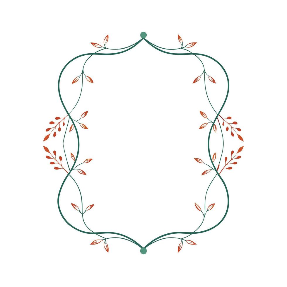 Beautiful Floral Frame Border Illustration vector