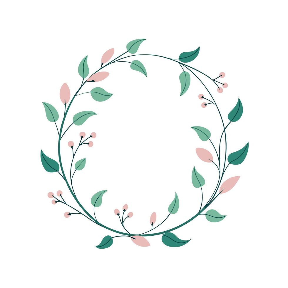 Beautiful Floral Frame Border Illustration vector
