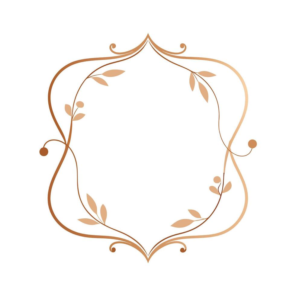 Beautiful Floral Frame Border Illustration vector