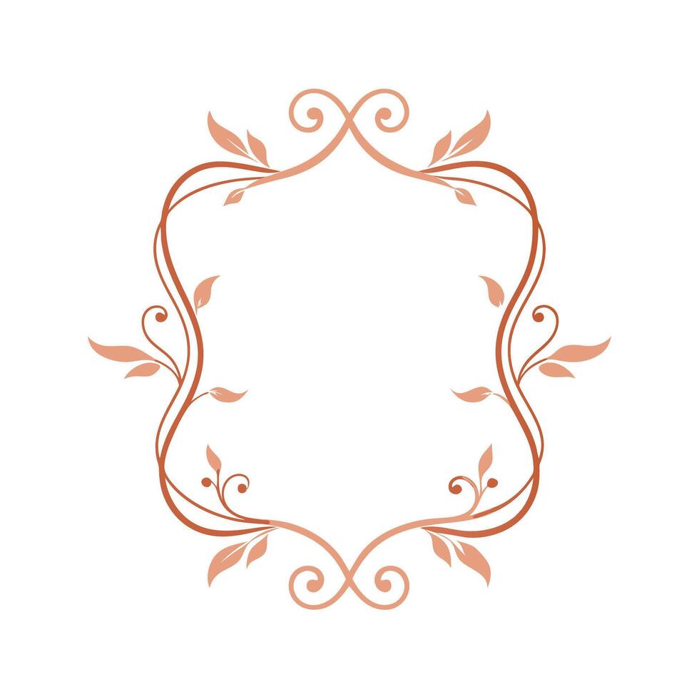 Beautiful Floral Frame Border Illustration vector