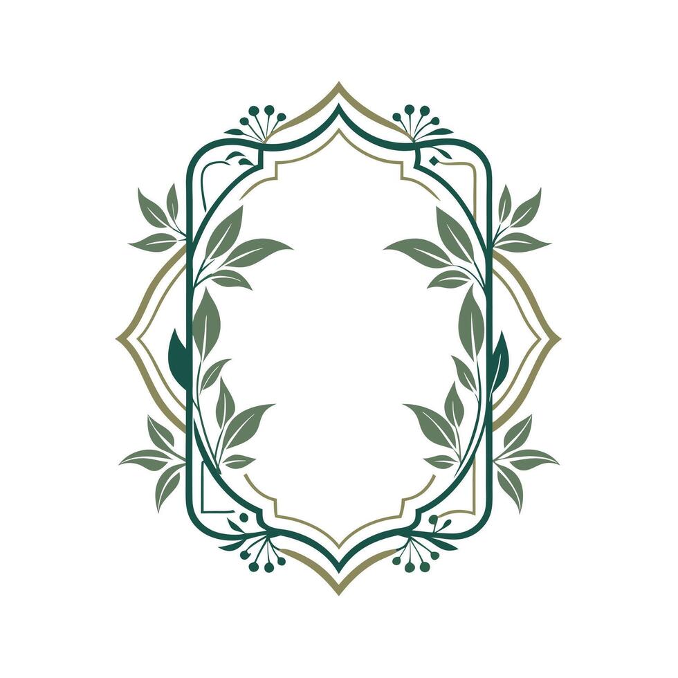 Beautiful Floral Frame Border Illustration vector