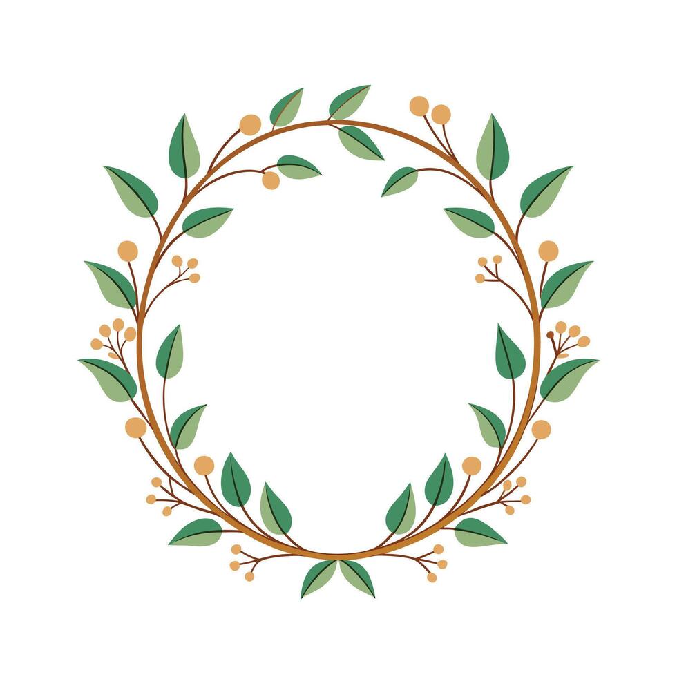 Beautiful Floral Frame Border Illustration vector
