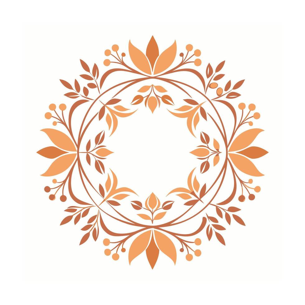 Beautiful Floral Frame Border Illustration vector