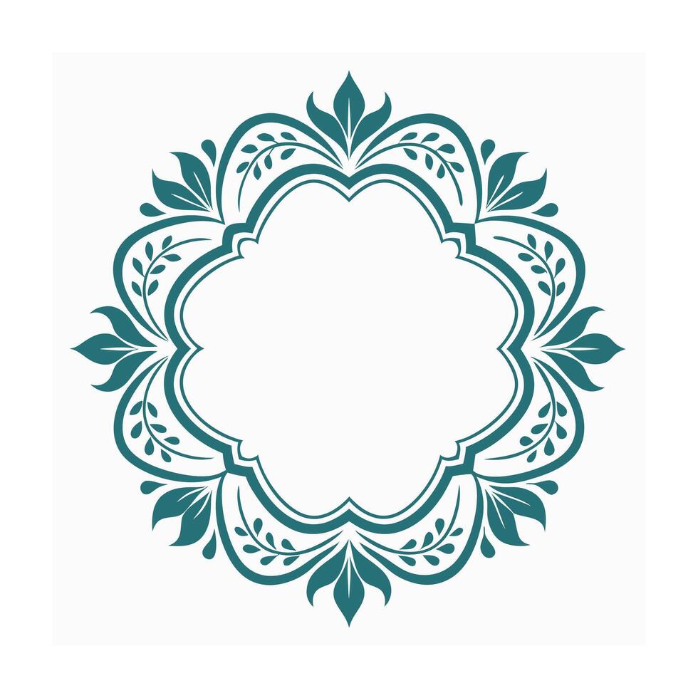 Beautiful Floral Frame Border Illustration vector